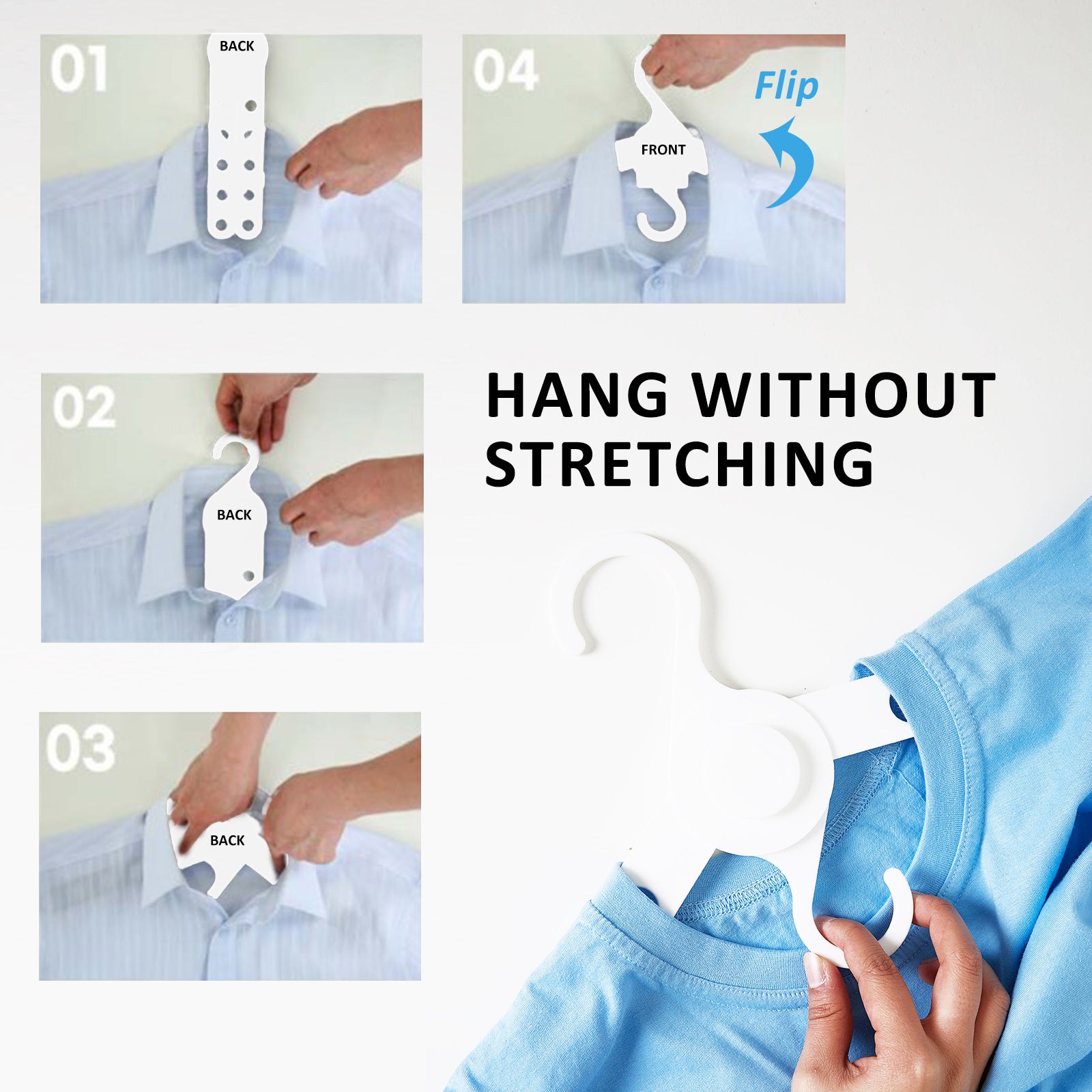 wing-50-set-white-plus-hanger-multiple-clothes-rack-organizer-foldable www.mallsonline.com.au