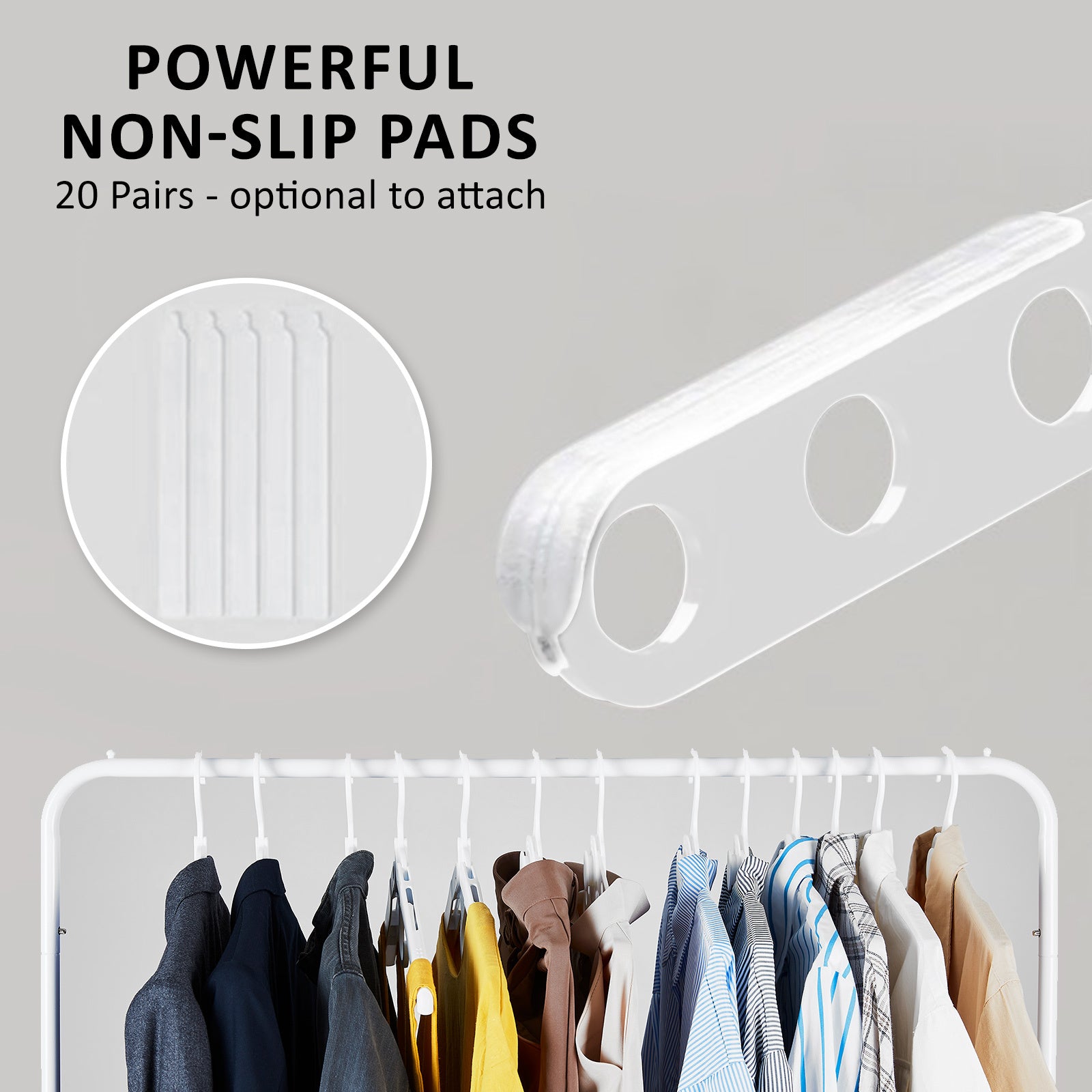wing-50-set-white-plus-hanger-multiple-clothes-rack-organizer-foldable www.mallsonline.com.au