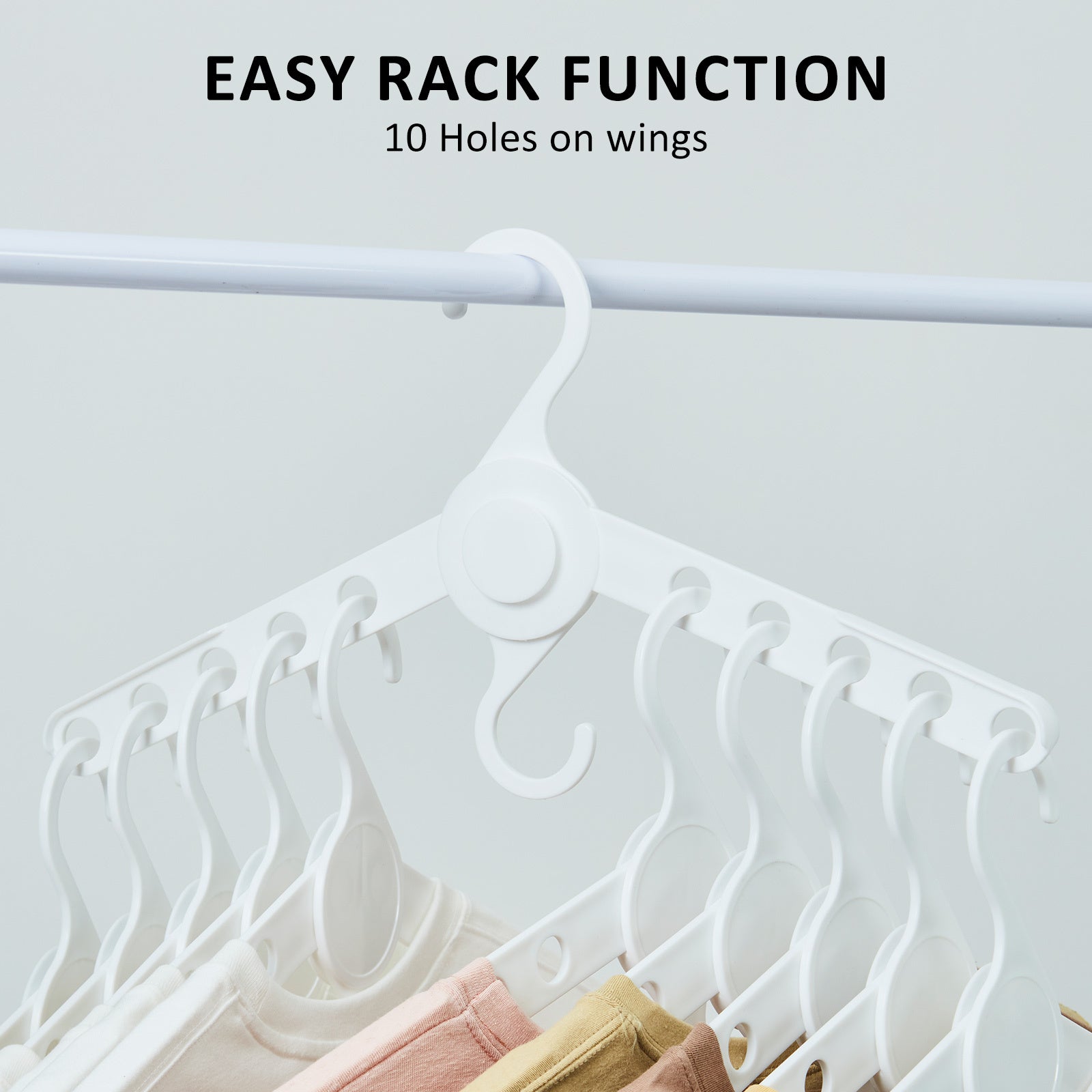 wing-50-set-white-plus-hanger-multiple-clothes-rack-organizer-foldable www.mallsonline.com.au