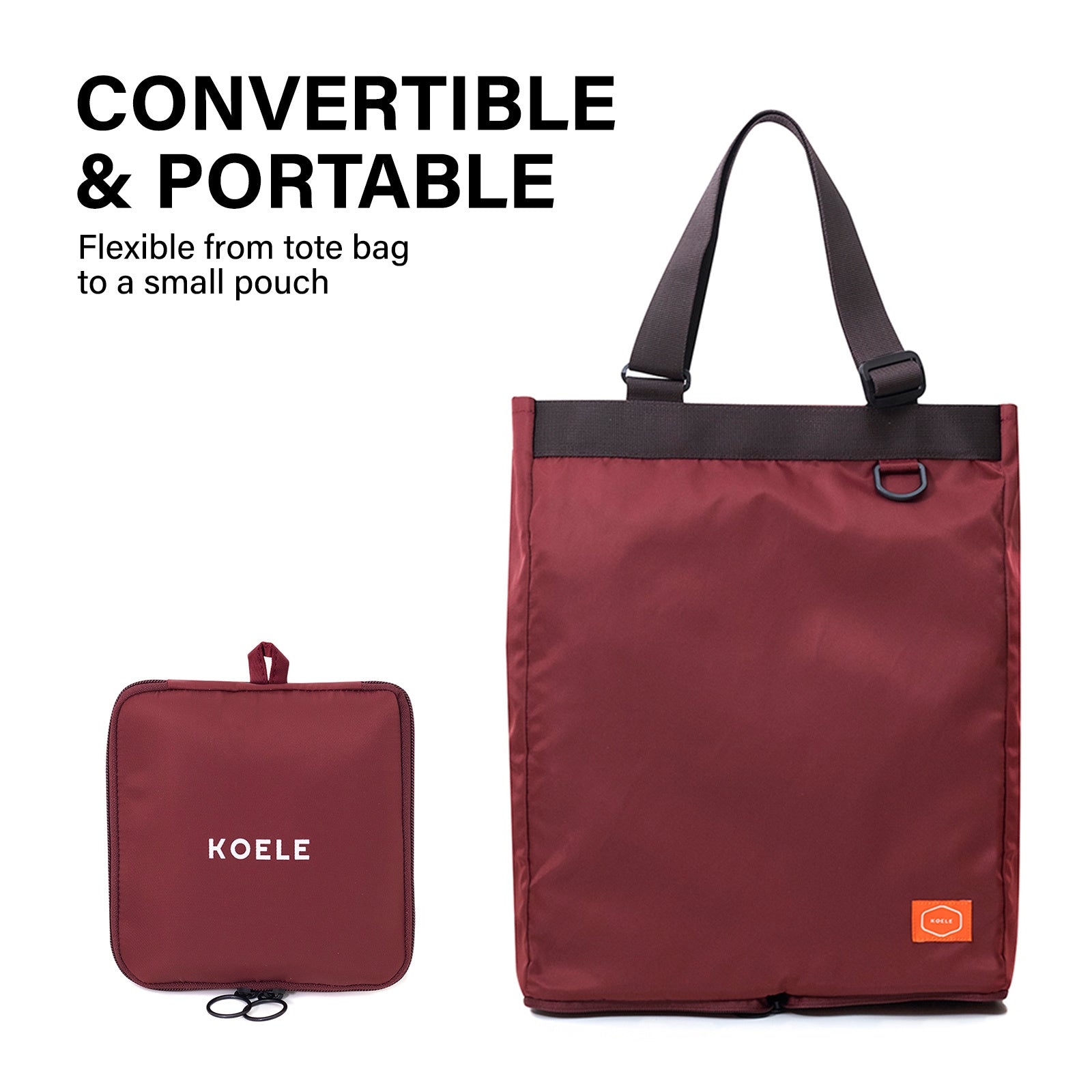 koele-wine-shopper-bag-tote-bag-foldable-travel-laptop-grocery-ko-shoulder at www.mallsonline.com.au