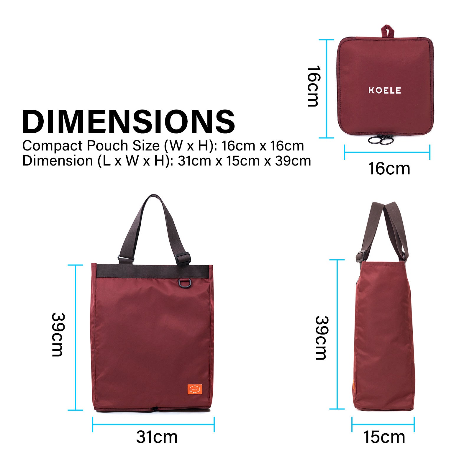 koele-wine-shopper-bag-tote-bag-foldable-travel-laptop-grocery-ko-shoulder at www.mallsonline.com.au