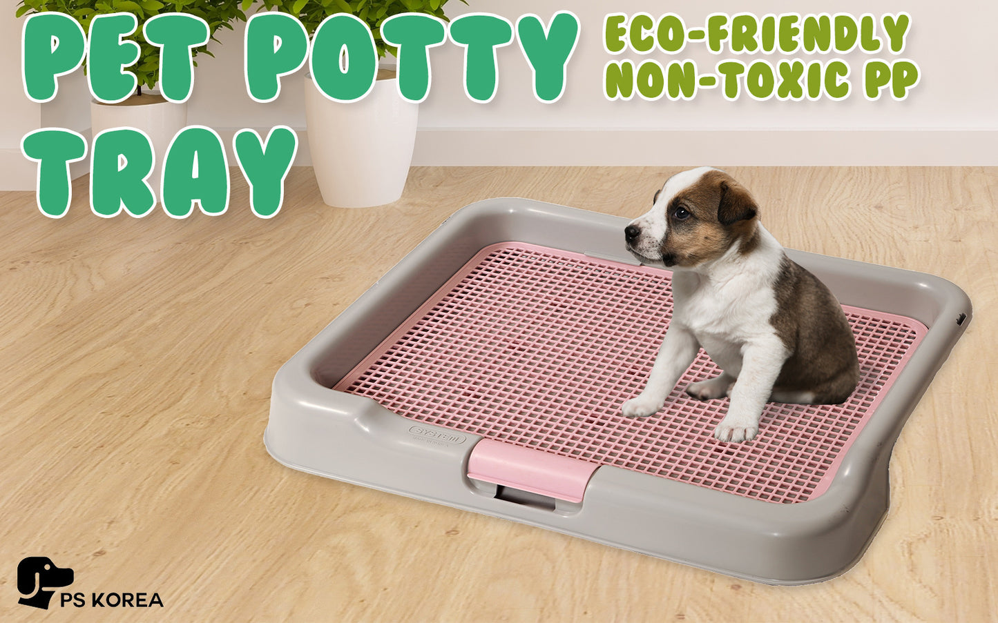 Dog Pet Potty Tray Training Toilet Portable T3 GREY