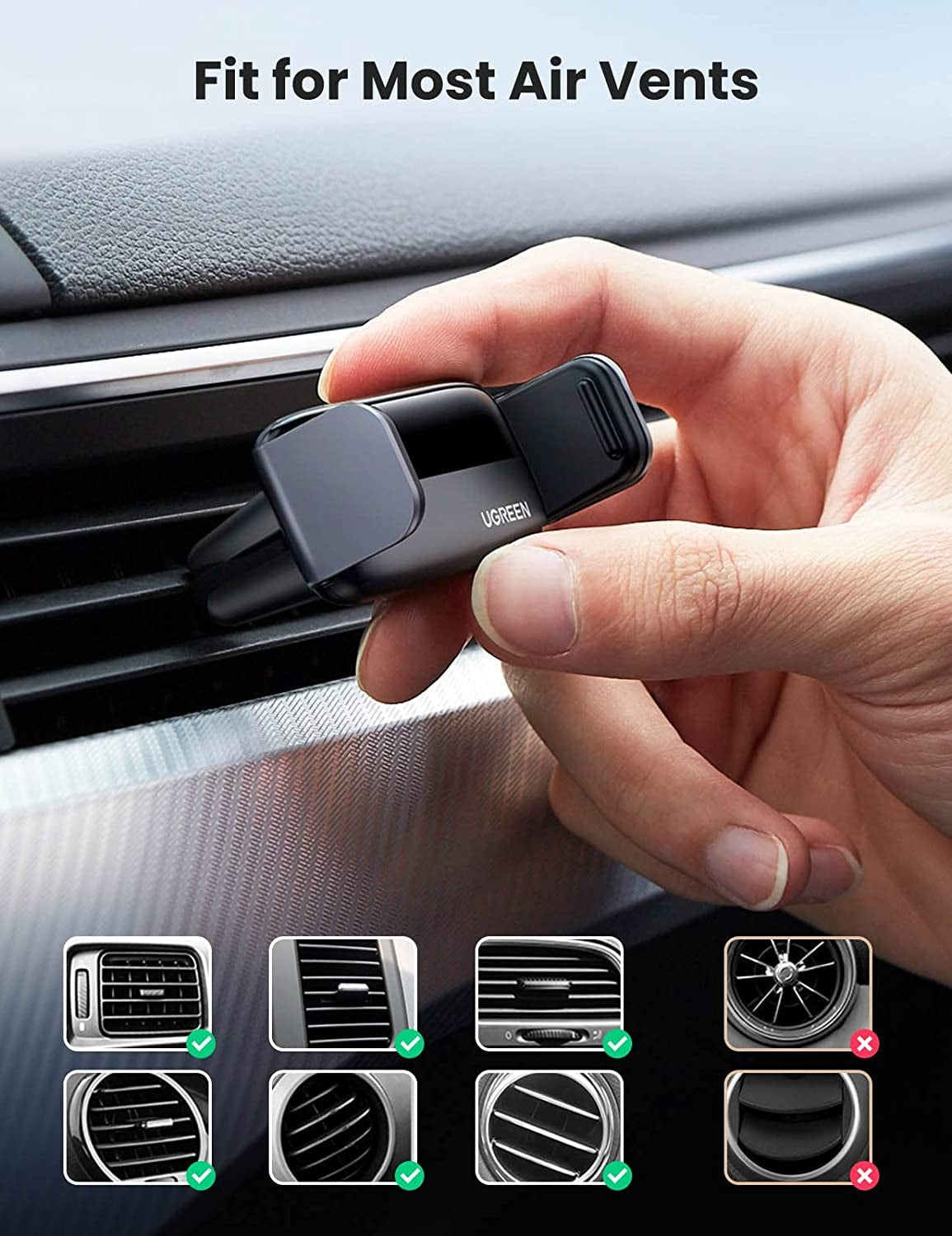 ugreen-10422-vehicle-air-vent-phone-holder at www.mallsonline.com.au