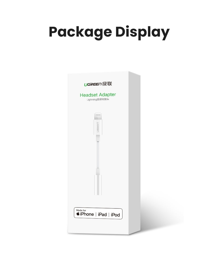 ugreen-30759-iphone-8-pin-to-3-5mm-headphone-adapter at www.mallsonline.com.au