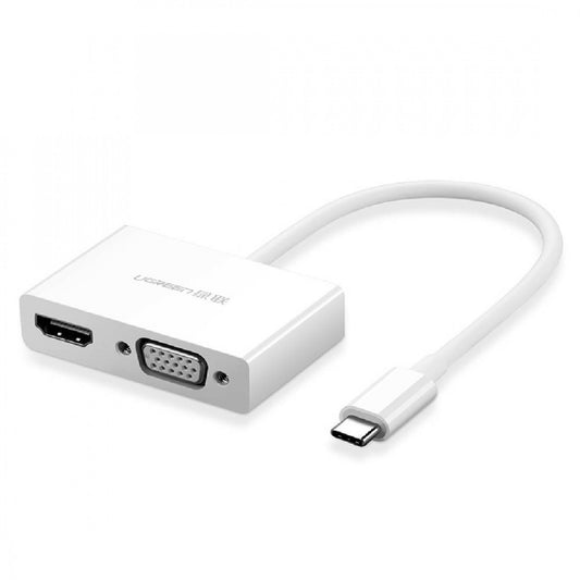 ugreen-30843-type-c-to-hdmi-vga-converter-white