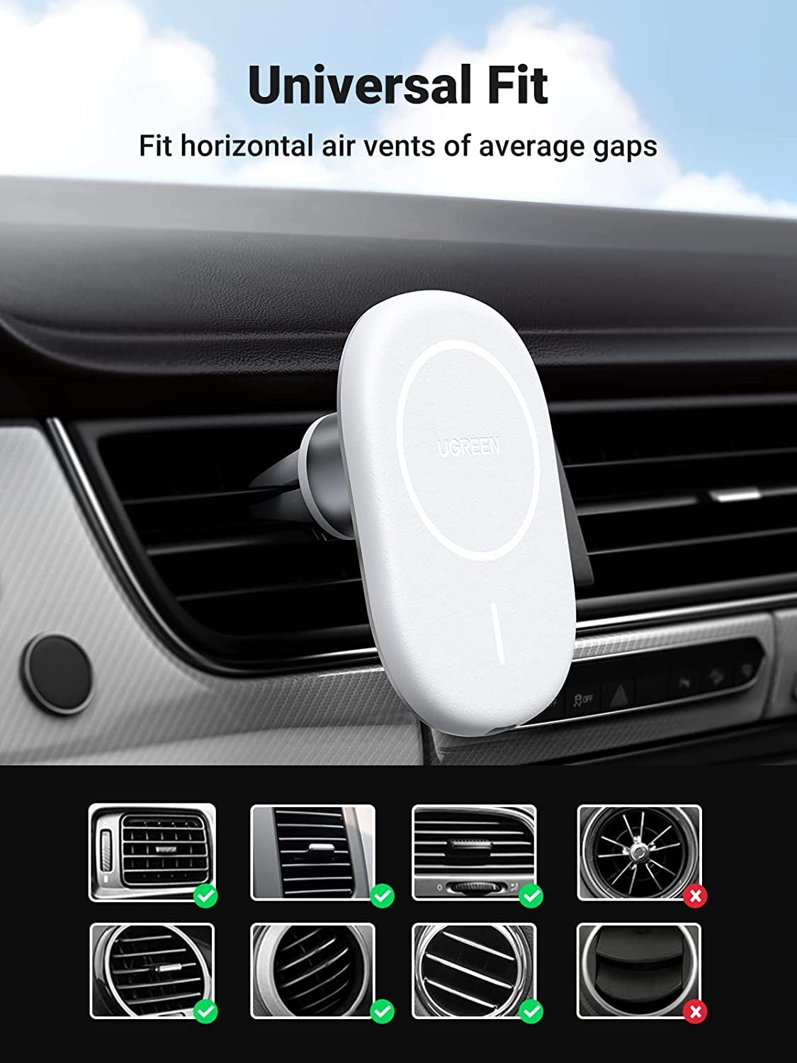 ugreen-40117-magnetic-wireless-car-charger at www.mallsonline.com.au