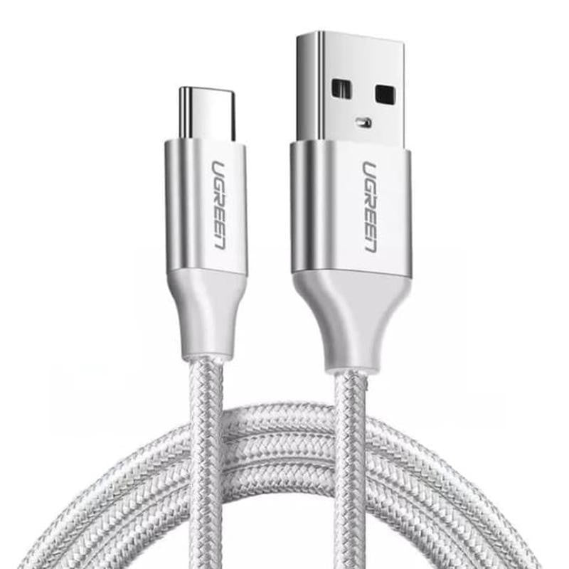 ugreen-60121-usb-2-0-type-a-to-type-c-male-nickel-plated-cable-1m-white