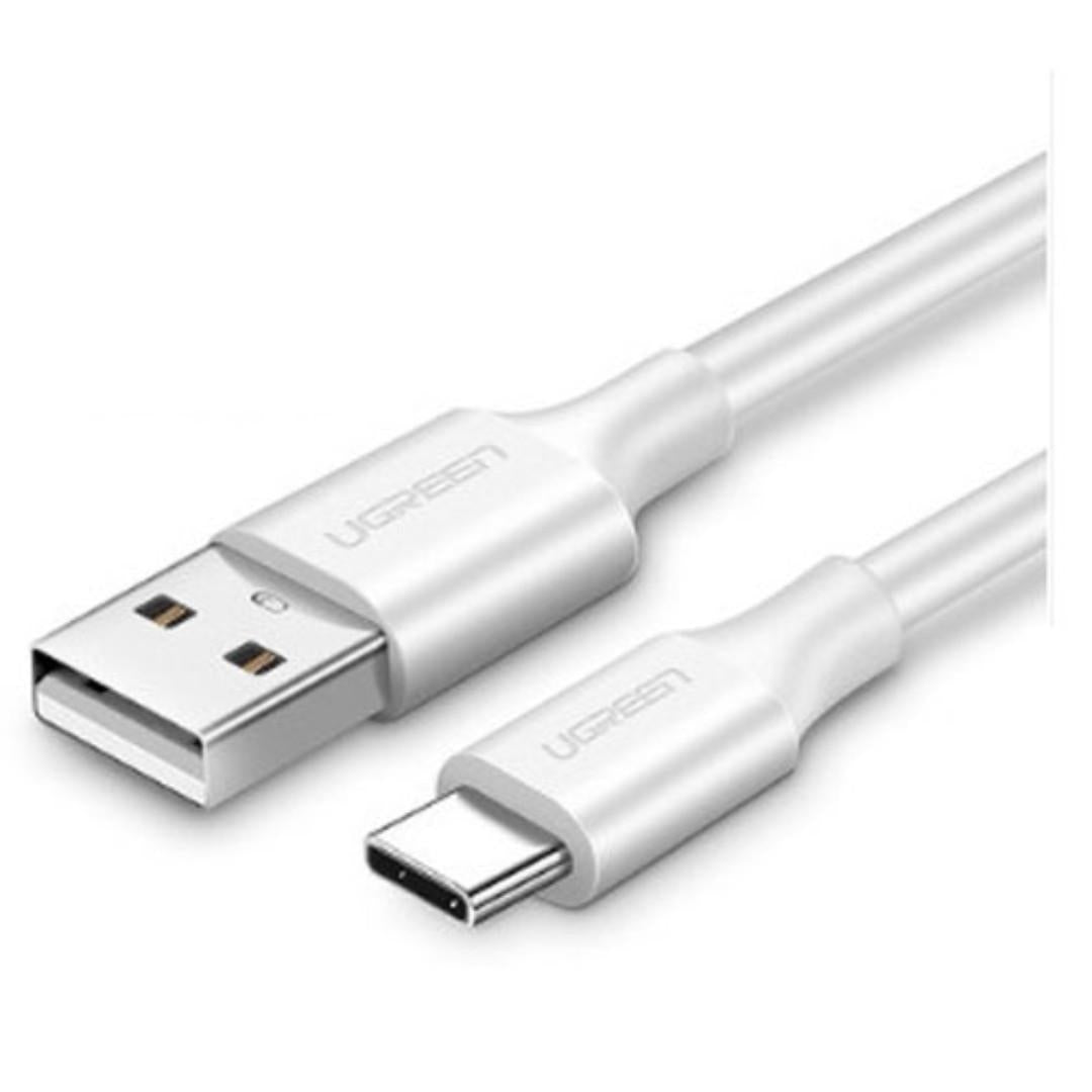 ugreen-60123-usb-2-0-type-a-to-type-c-male-nickel-plated-2m-white