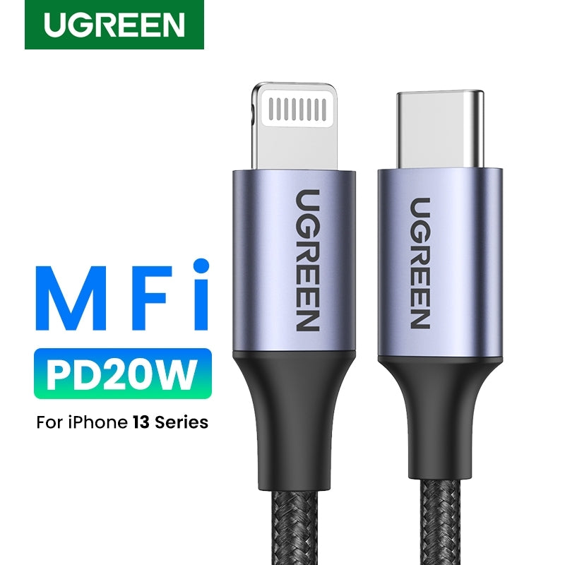 ugreen-60759-usb-c-to-iphone-8-pin-fast-charging-cable-1m at www.mallsonline.com.au