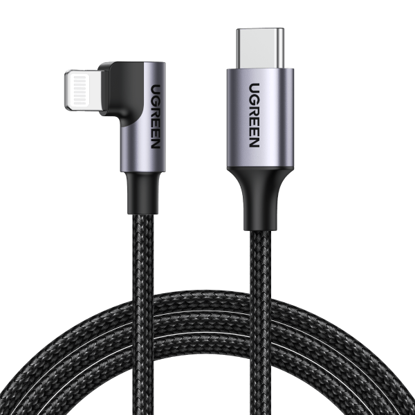 ugreen-60763-90-degree-usb-c-to-iphone-8-pin-cable-1m at www.mallsonline.com.au