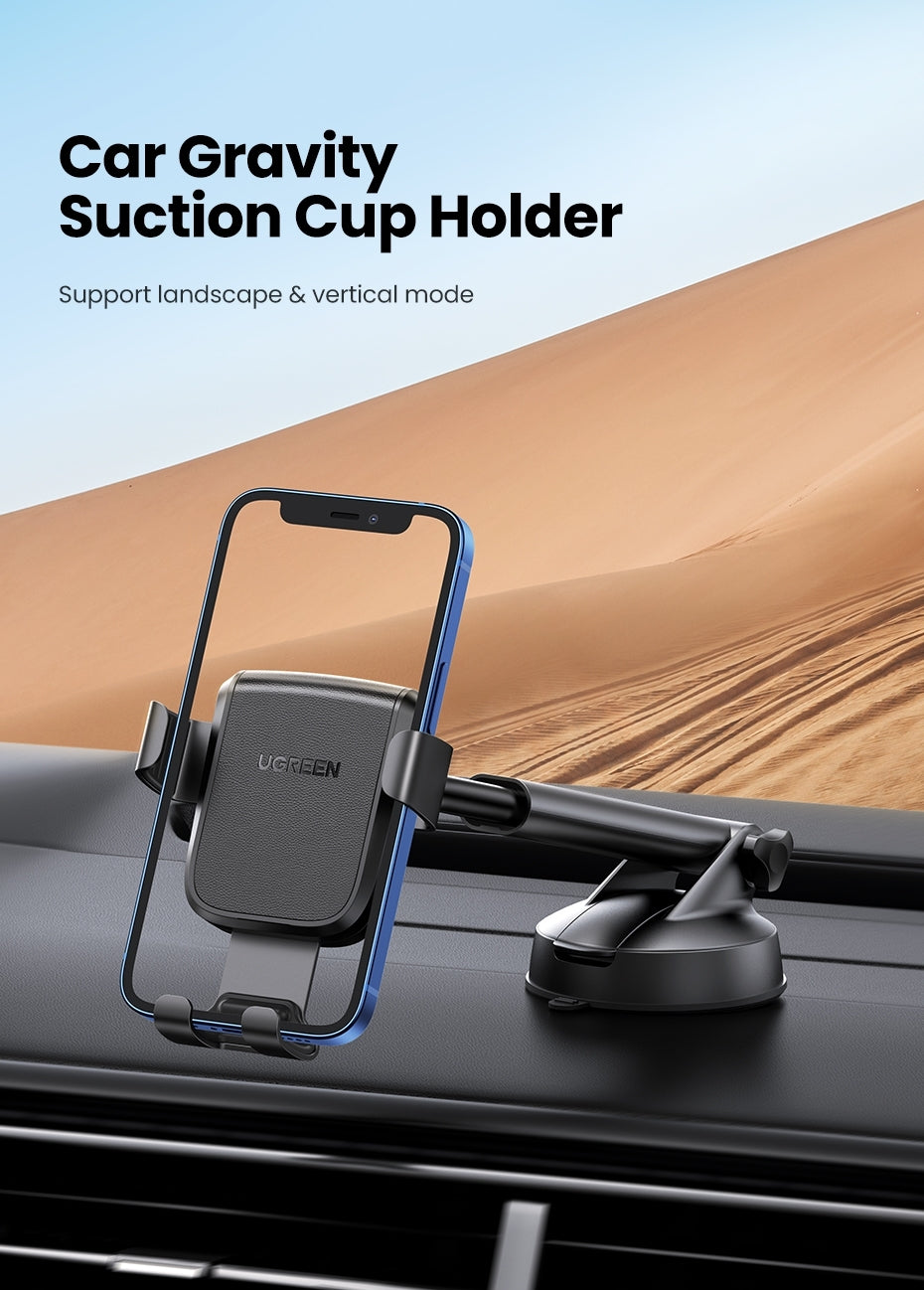 ugreen-60990-gravity-phone-holder-with-suction-cup-black