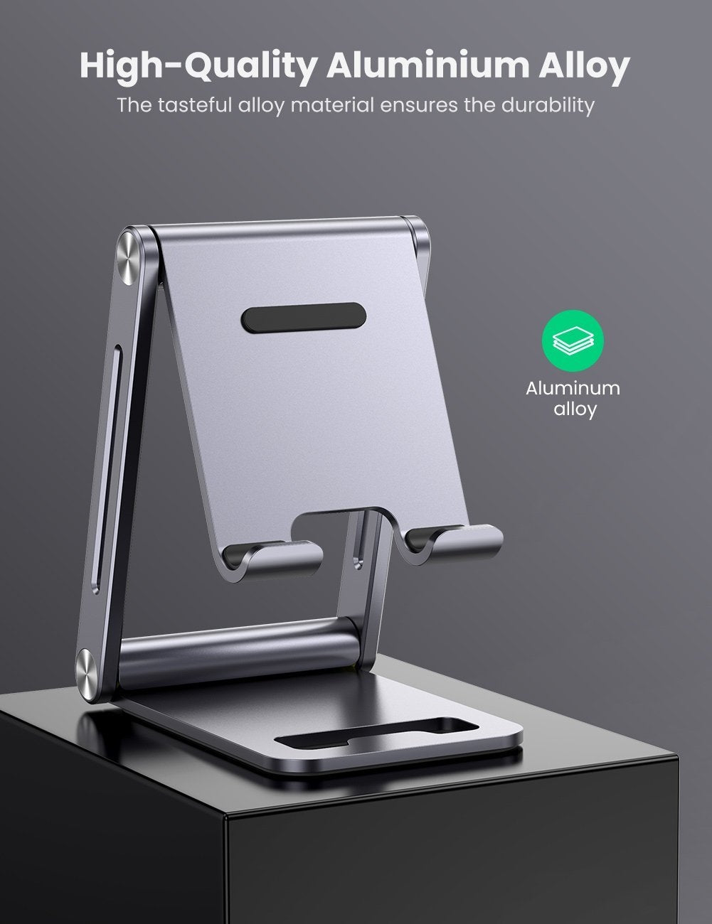 ugreen-80708-adjustable-aluminum-phone-holder at www.mallsonline.com.au