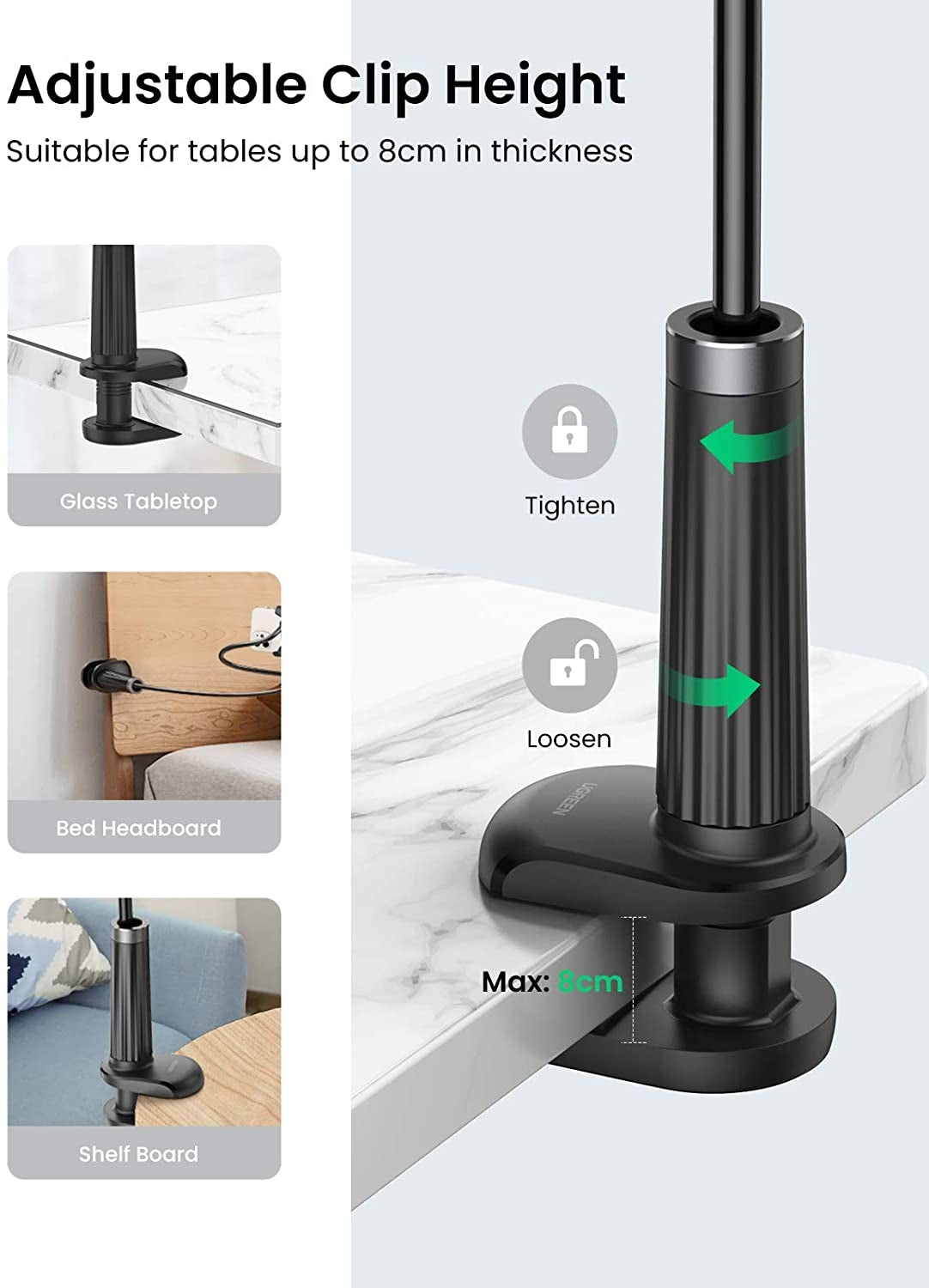 ugreen-80906-universal-phone-holder-with-long-arm at www.mallsonline.com.au