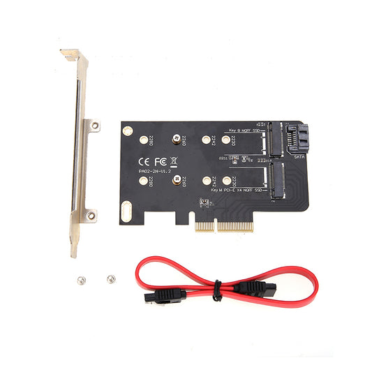 simplecom-ec412-dual-m-2-b-key-and-m-key-to-pci-e-x4-and-sata-6g-expansion-card