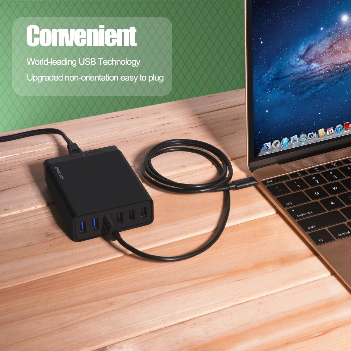 choetech-ac0004-usb-a-to-usb-c-charge-sync-cable-3m-black at www.mallsonline.com.au