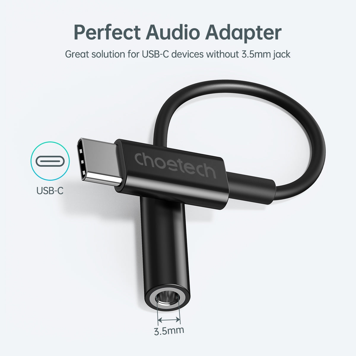 choetech-aux003-usb-c-to-3-5mm-headphone-adapter at www.mallsonline.com.au