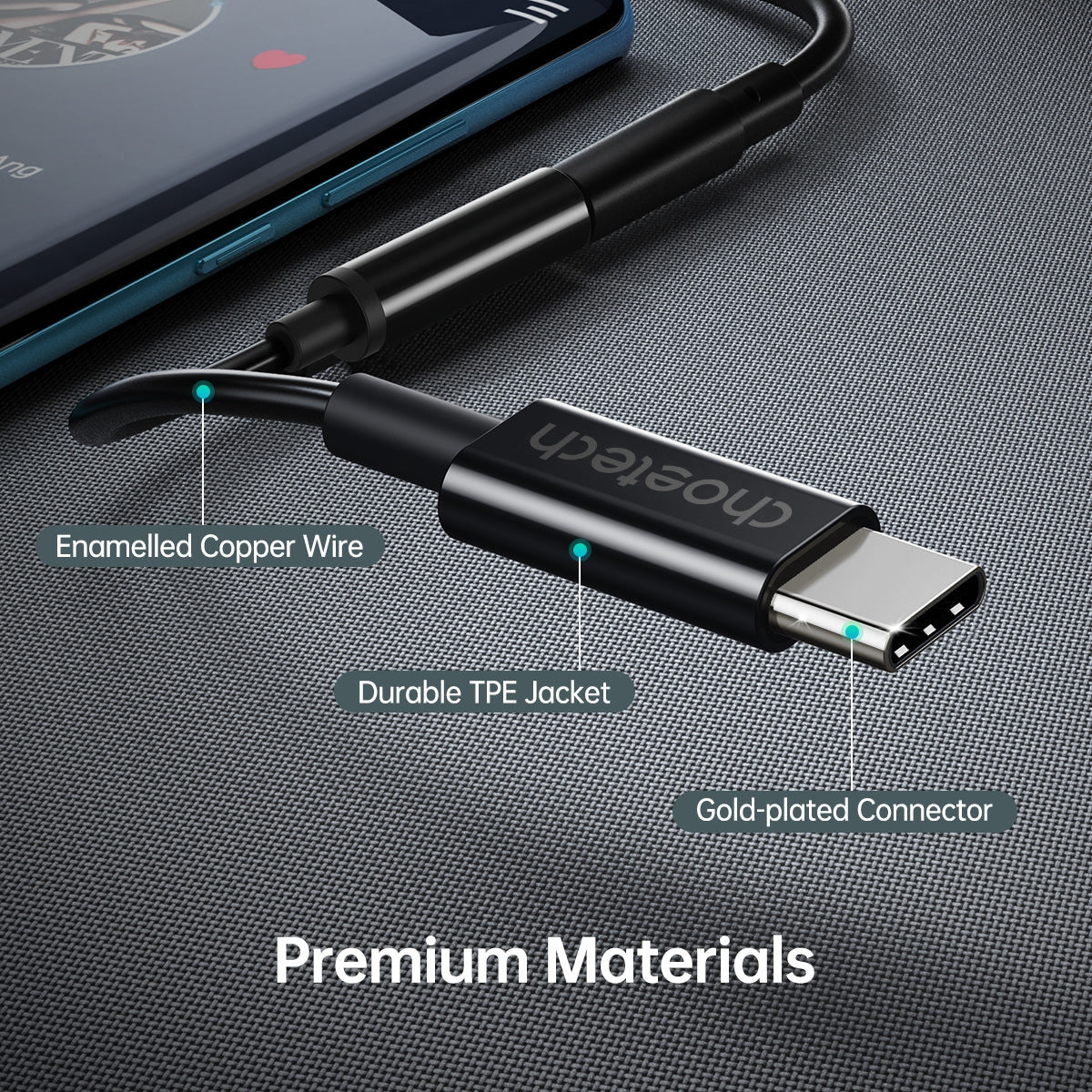 choetech-aux003-usb-c-to-3-5mm-headphone-adapter at www.mallsonline.com.au