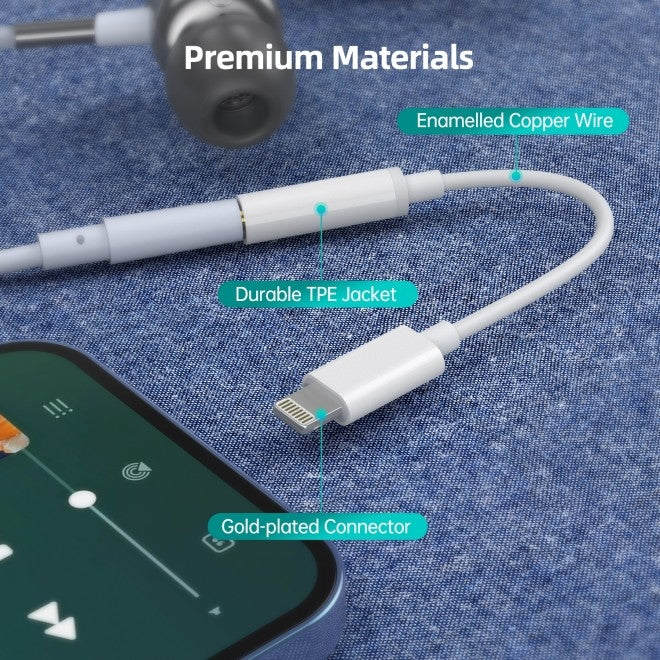 choetech-aux005-iphone-8-pin-to-3-5mm-headphone-adapter at www.mallsonline.com.au