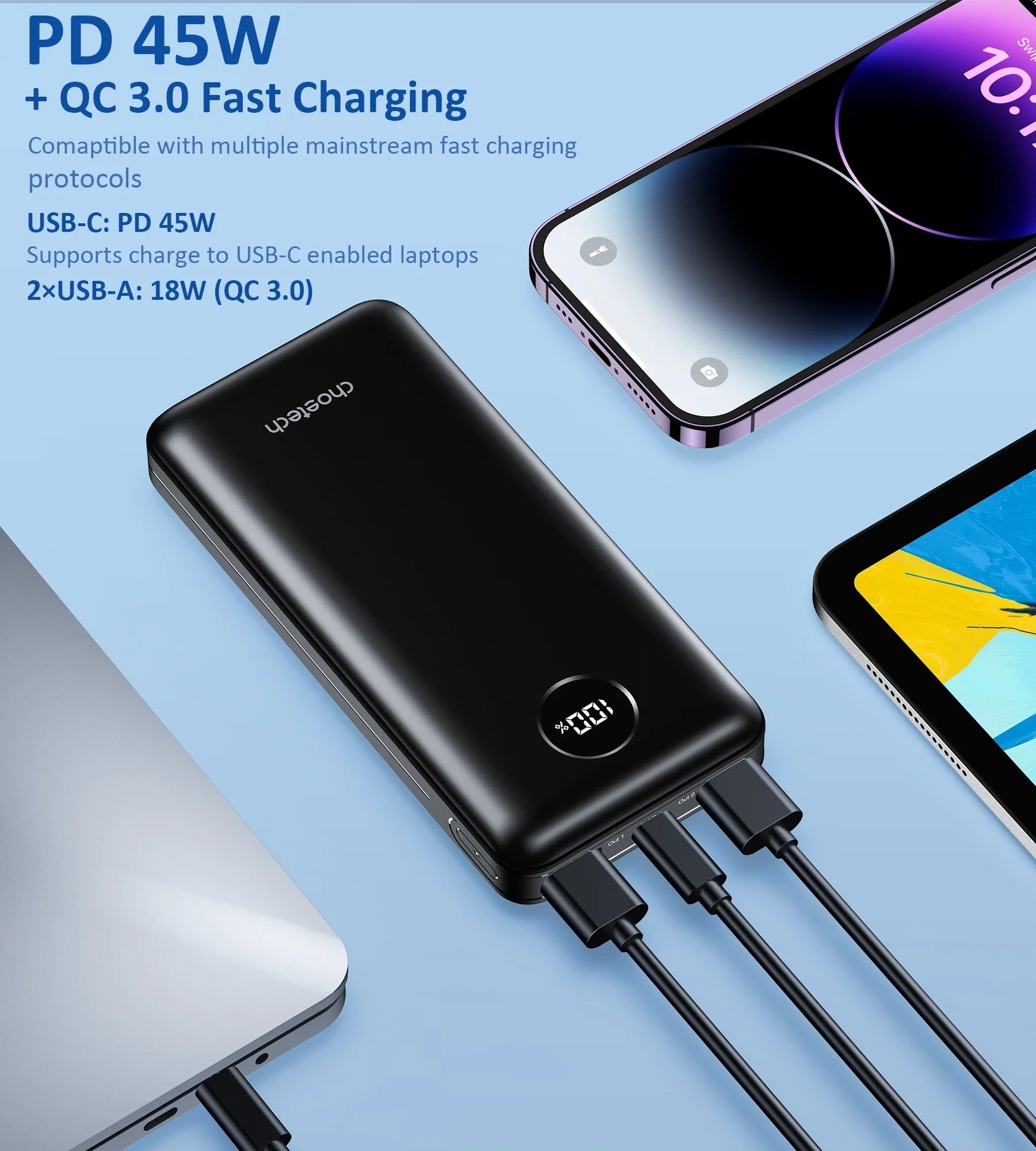 choetech-b653-pd45w-20000mah-power-bank at www.mallsonline.com.au