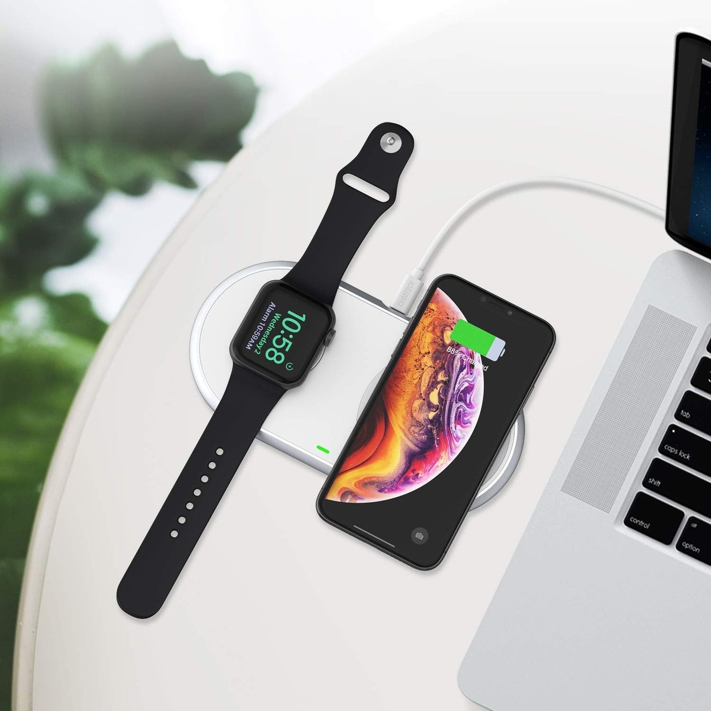 choetech-t317-2-in-1-dual-wireless-charger-pad-mfi-certified at www.mallsonline.com.au