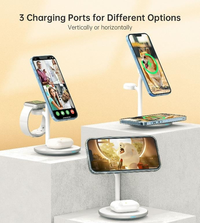 choetech-t585-f-3-in-1-wireless-charging-station-dock at www.mallsonline.com.au