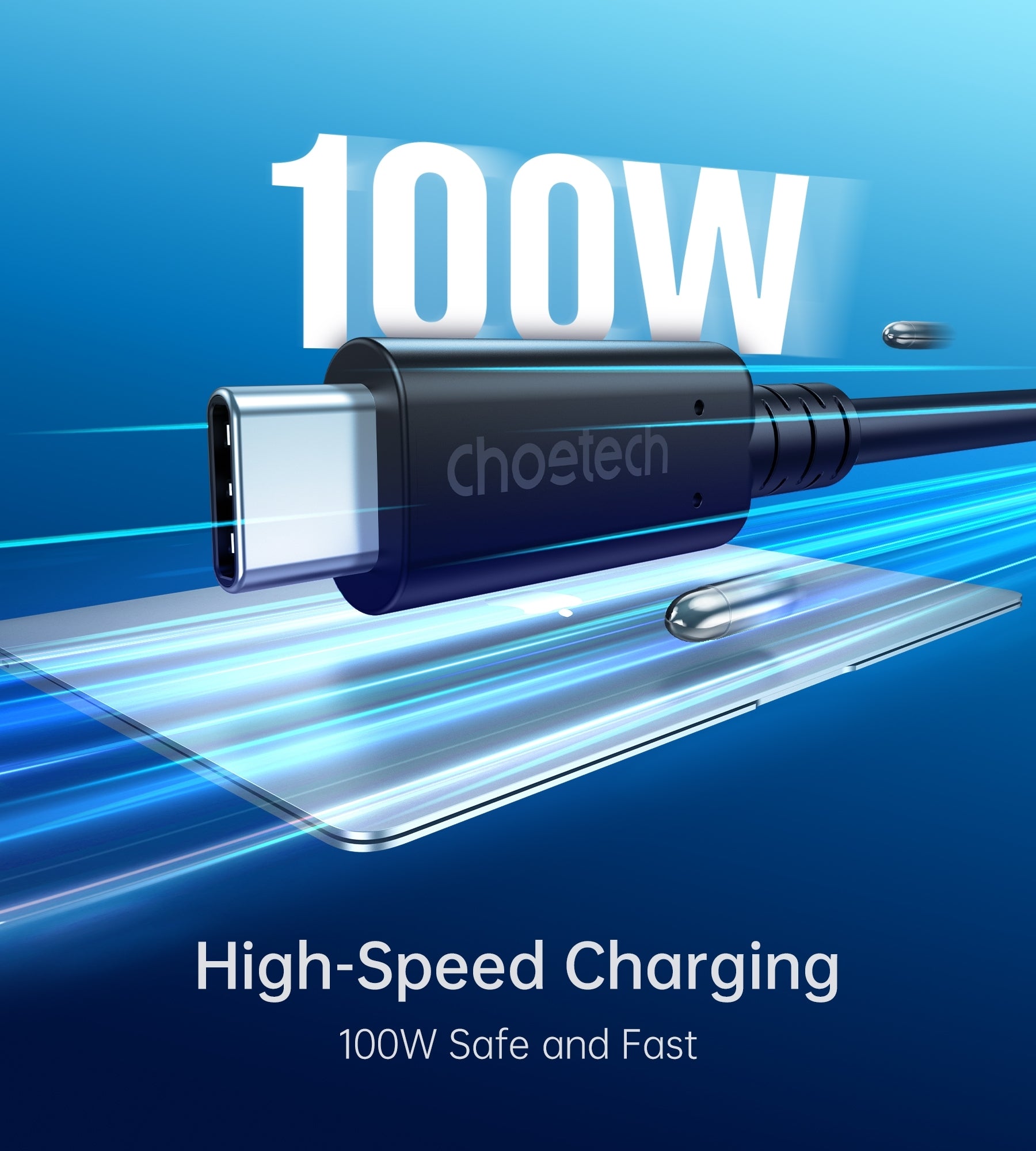 choetech-xcc-1028-usb-c-to-usb-c-100w-usb-4-0-gen-3-cable-0-8m at www.mallsonline.com.au