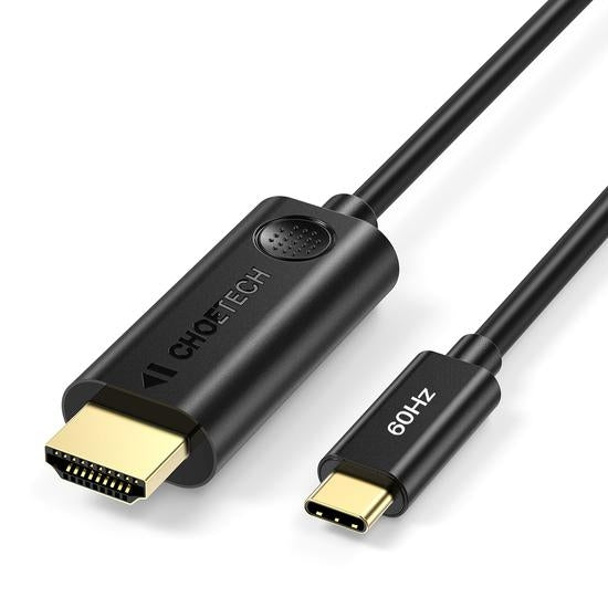 choetech-type-c-to-hdmi-cable-4k-60hz-1-8m-black at www.mallsonline.com.au