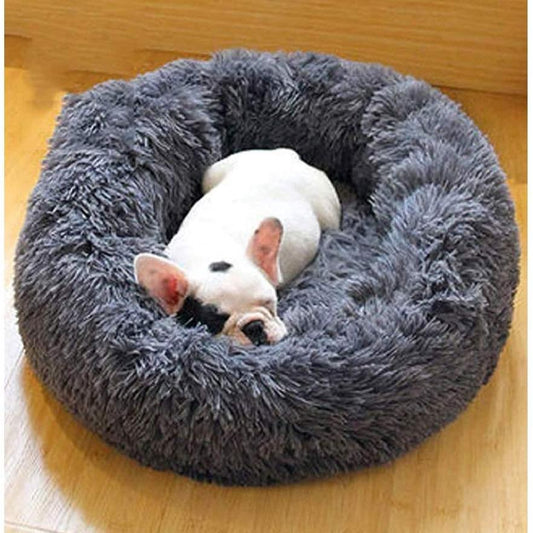 Soft Dog Bed Round Washable Plush Pet Kennel Cat Bed Mat Sofa Large 70cm