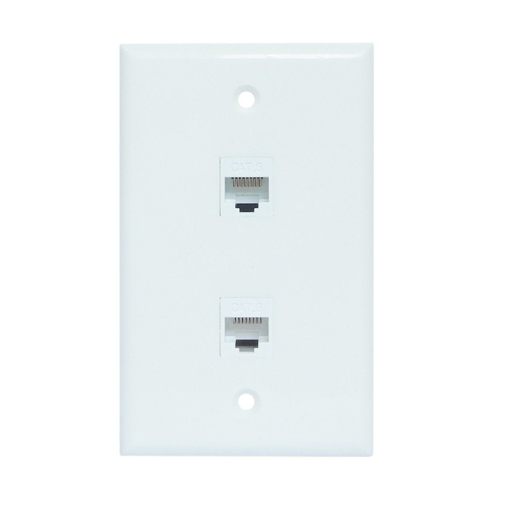 ethernet-wall-plate-2-port-cat6-ethernet-cable-wall-plate-adapter at www.mallsonline.com.au