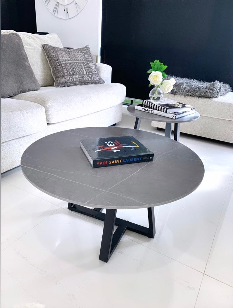 Interior Ave - Broadway Two Tier Coffee Table Set - Stone Grey
