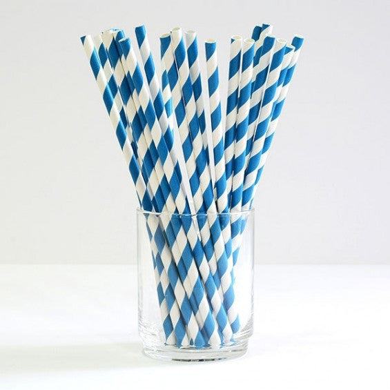 50-pack-blue-white-drinking-straws-biodegradable-eco-paper-birthday-party-event-bistro-bar-cafe-take-away