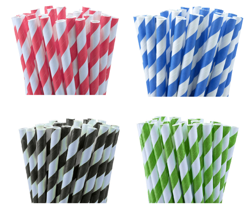 50-pack-blue-white-drinking-straws-biodegradable-eco-paper-birthday-party-event-bistro-bar-cafe-take-away