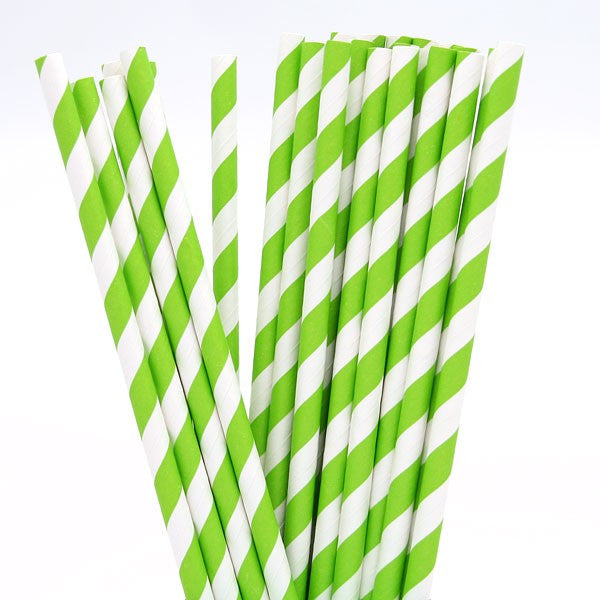 50-pack-green-white-drinking-straws-biodegradable-eco-paper-birthday-party-event-bistro-bar-cafe-take-away