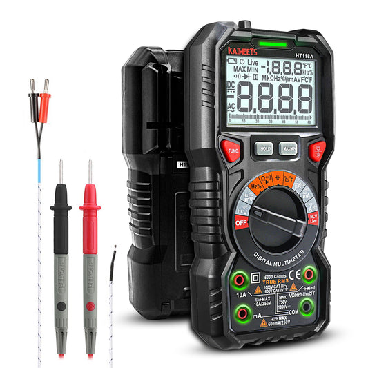 kaiweets-digital-multimeter-trms-6000-counts-voltmeter-auto-ranging-fast-accurately-measures-voltage-current-amp-resistance-diodes-continuity-duty-cycle-capacitance-temperature-for-automotive www.mallsonline.com.au