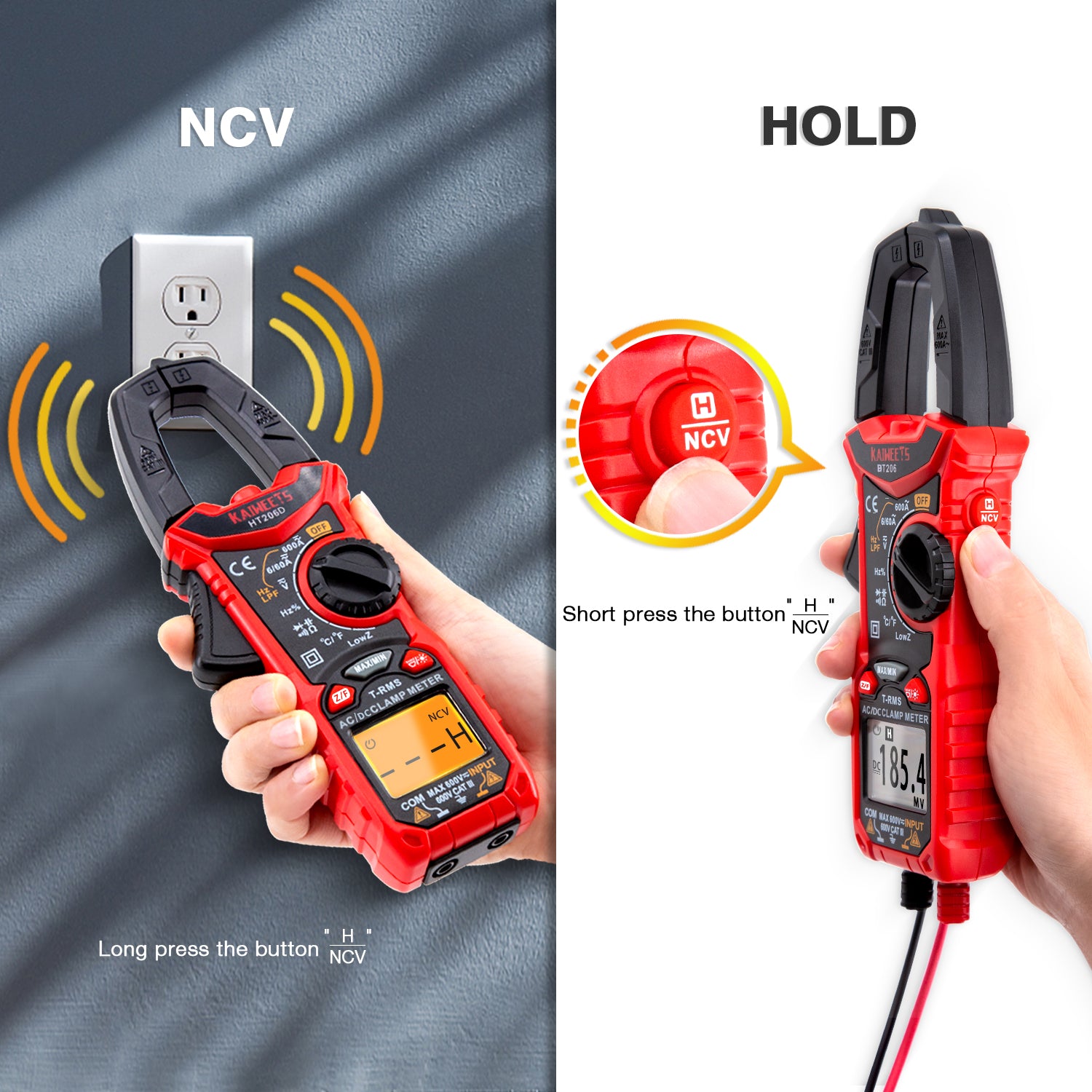 kaiweets-ht206d-digital-clamp-meter-t-rms-6000-counts-multimeter-voltage-tester-auto-ranging-measures-current-voltage-temperature-capacitance-resistance-diodes-continuity-duty-cycle-ac-dc-current www.mallsonline.com.au
