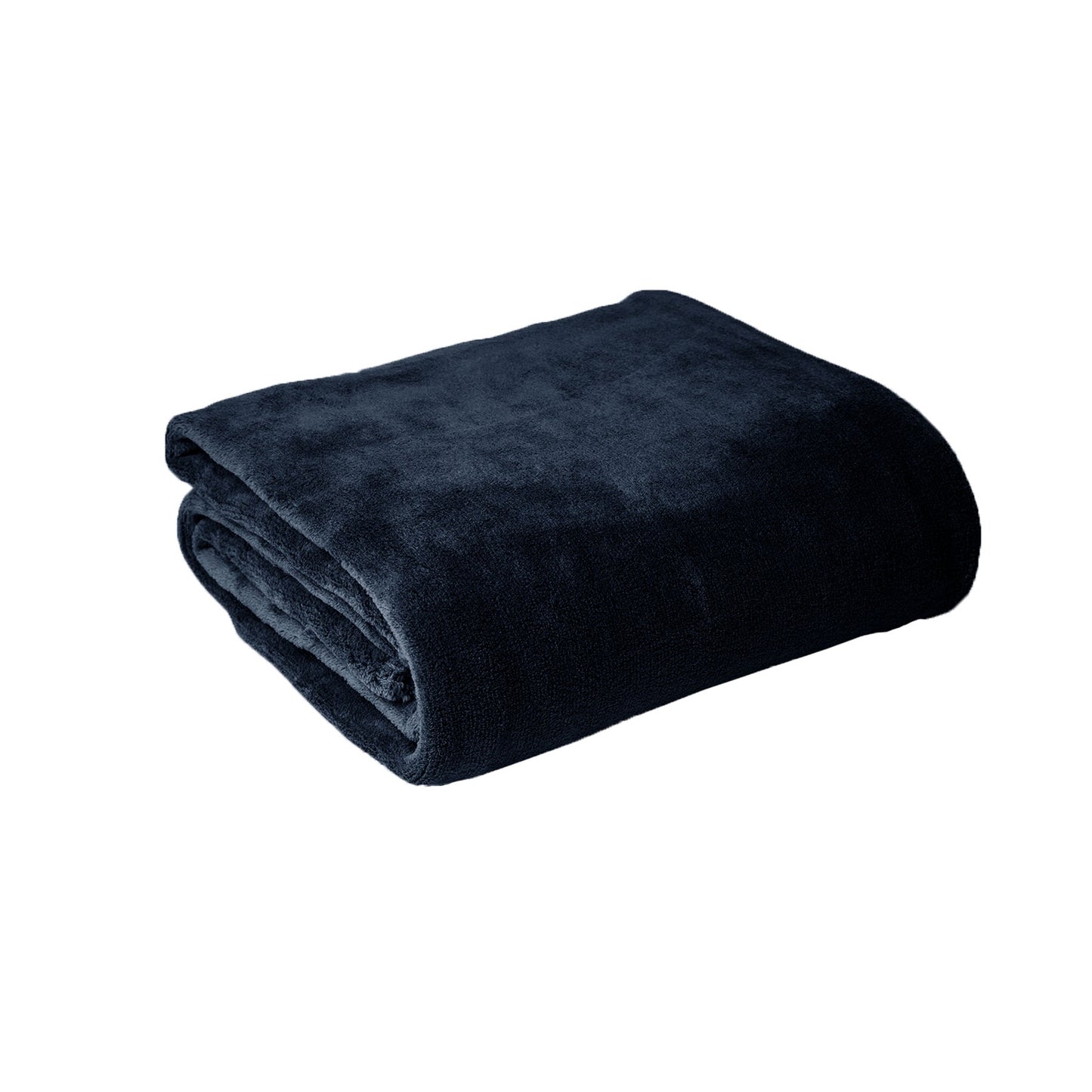 hotel-living-super-soft-coral-fleece-blanket-single-navy at www.mallsonline.com.au