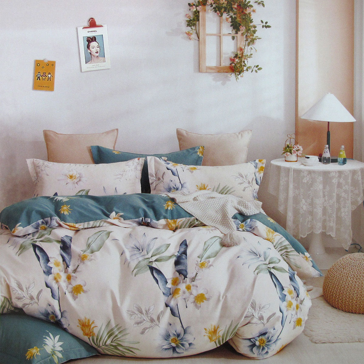 chloe-home-100-cotton-reversible-quilt-cover-set-queen at www.mallsonline.com.au