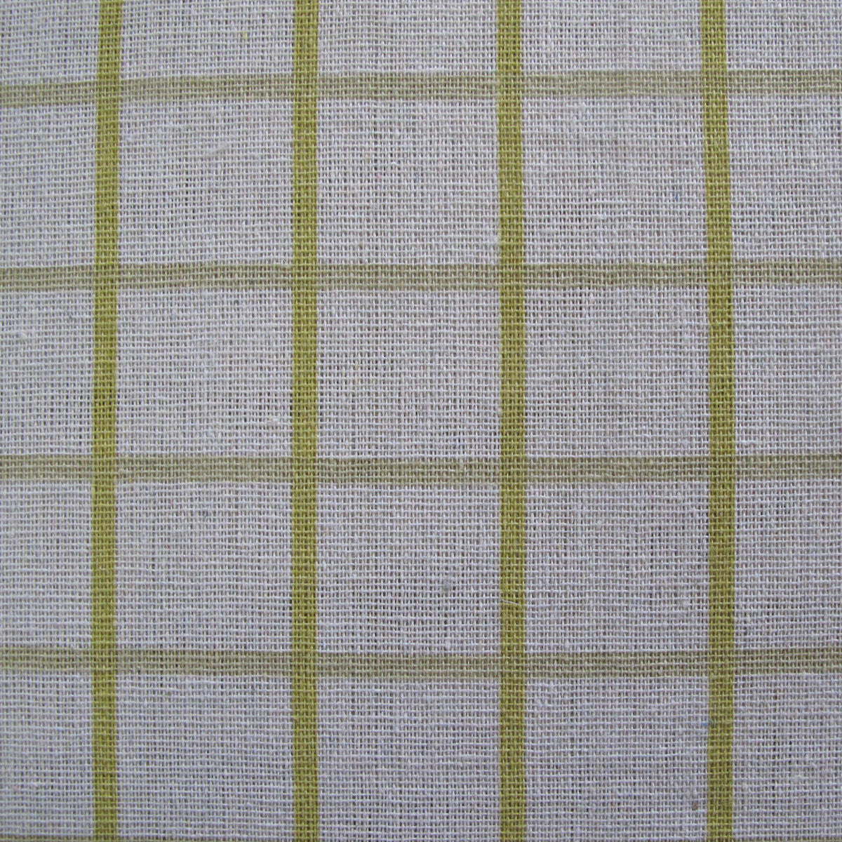 Cotton Grid Checks Oblong Table Cloth Yellow 130 x 180cm