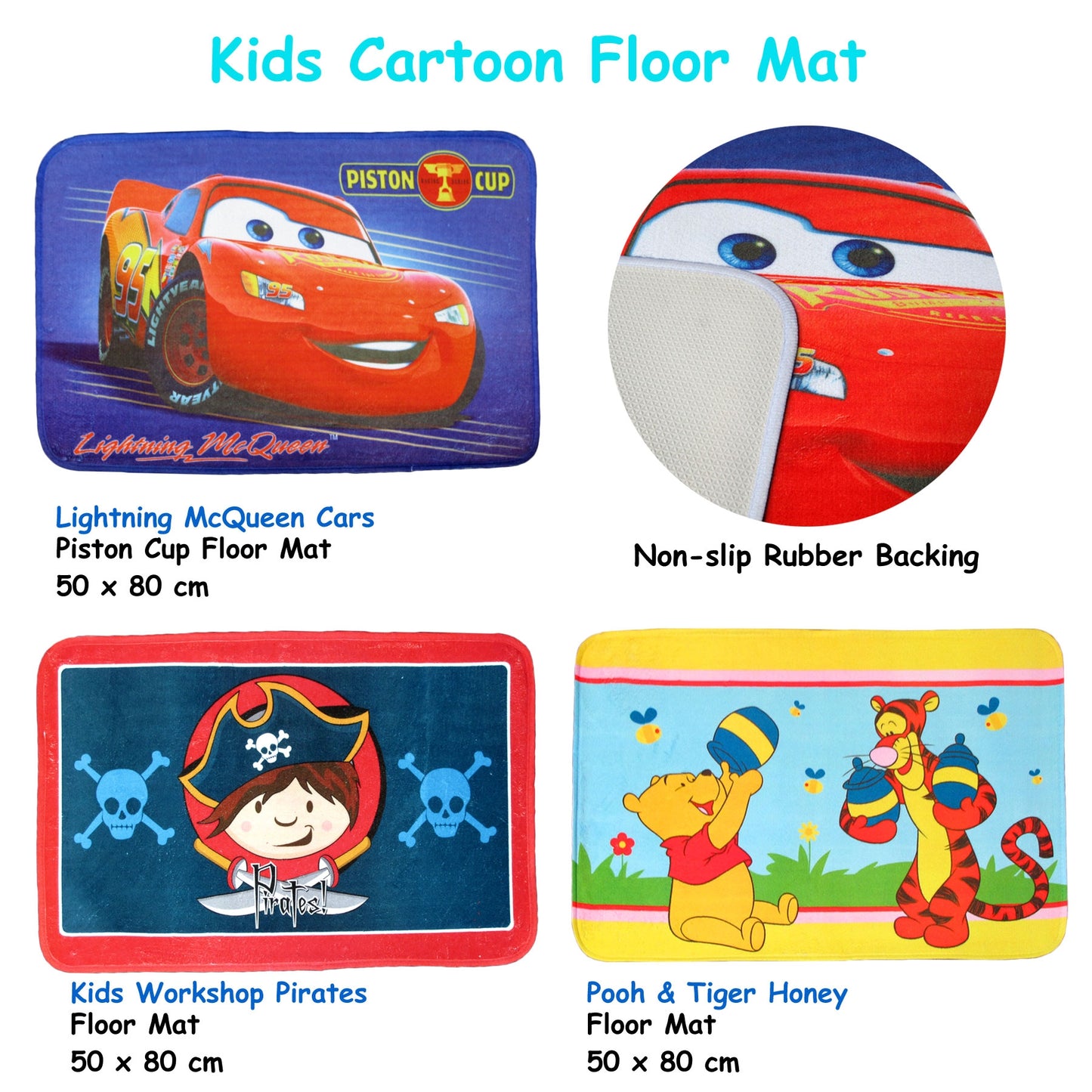 kids-floor-mat-lightning-mcqueen-cars-piston-cup www.mallsonline.com.au