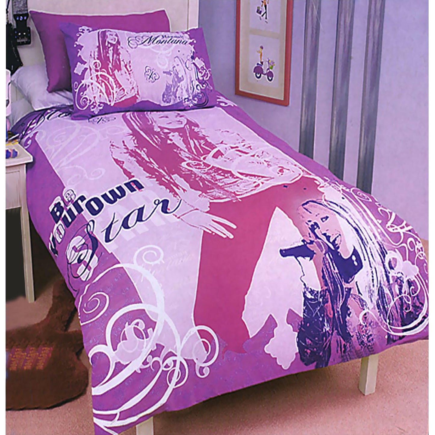 disney-hannah-montana-be-your-own-star-quilt-cover-set-single at www.mallsonline.com.au