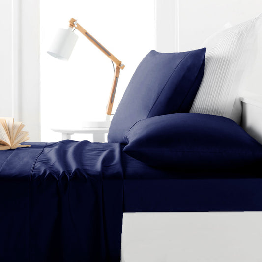 belmondo-225tc-sheet-set-navy-double at www.mallsonline.com.au