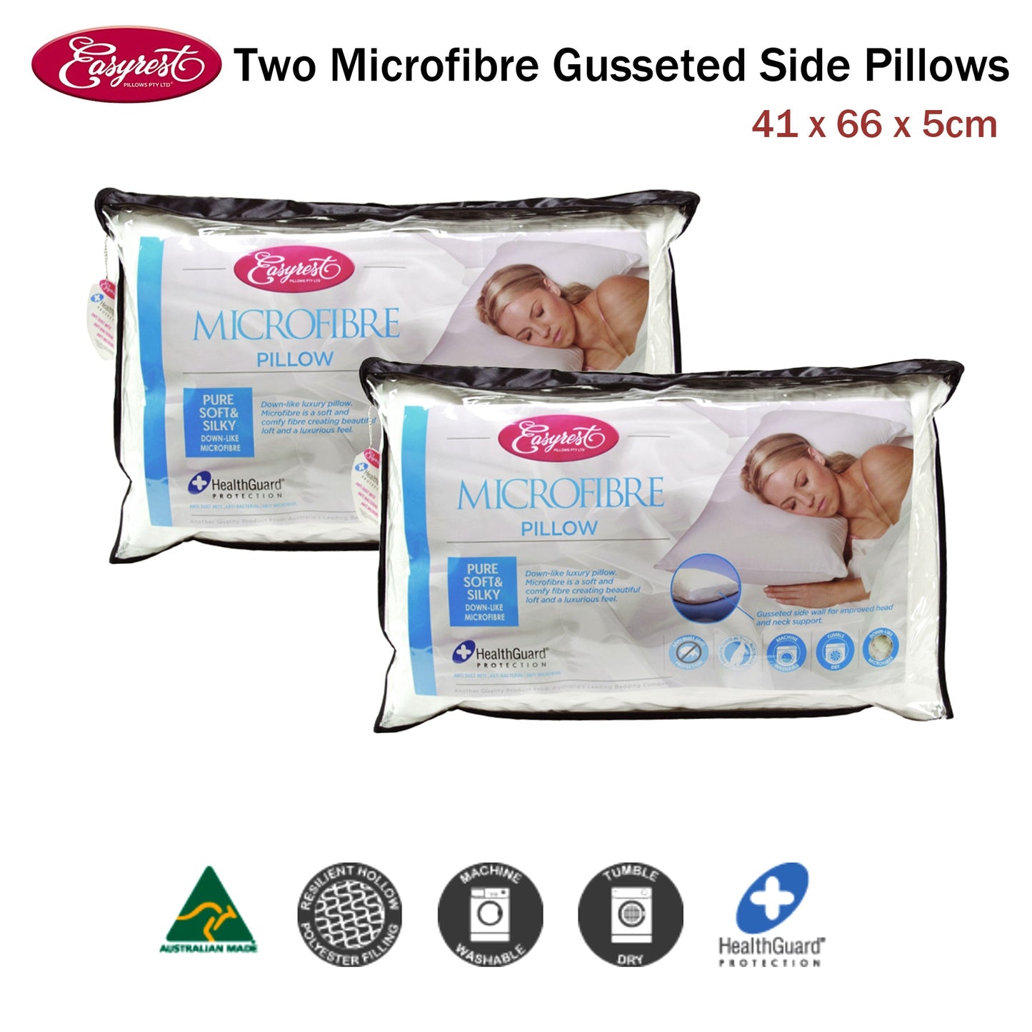 easyrest-two-microfibre-standard-gusseted-pillows at www.mallsonline.com.au