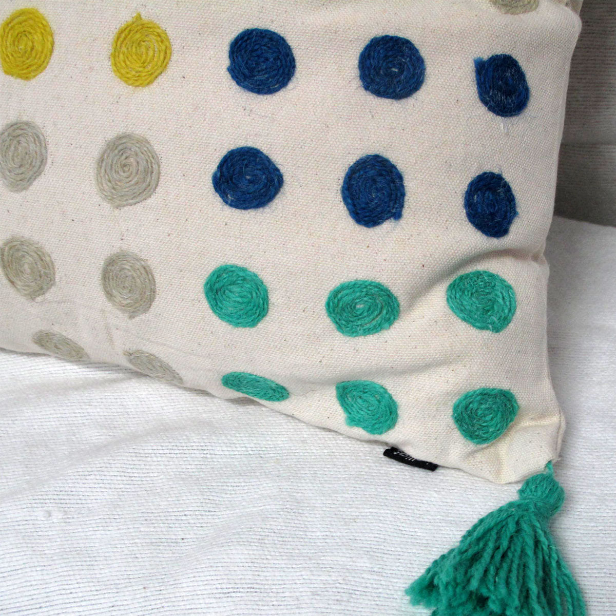 j-elliot-home-polka-dots-tassel-blue-filled-cushion-43-x-43-cm at www.mallsonline.com.au