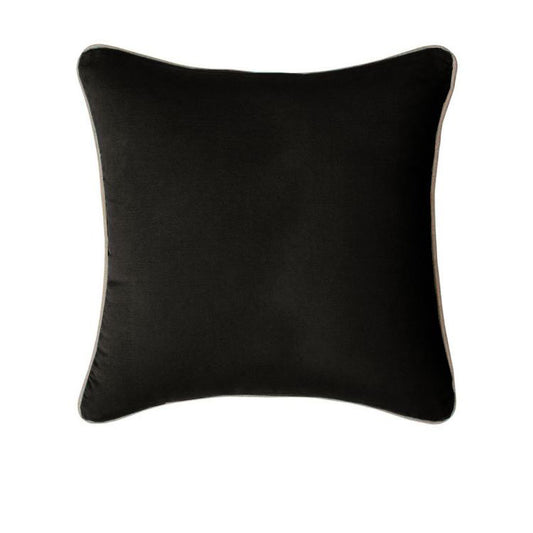 J Elliot Home Gabriel 100% Cotton Cushion Cover 60 x 60 cm Black