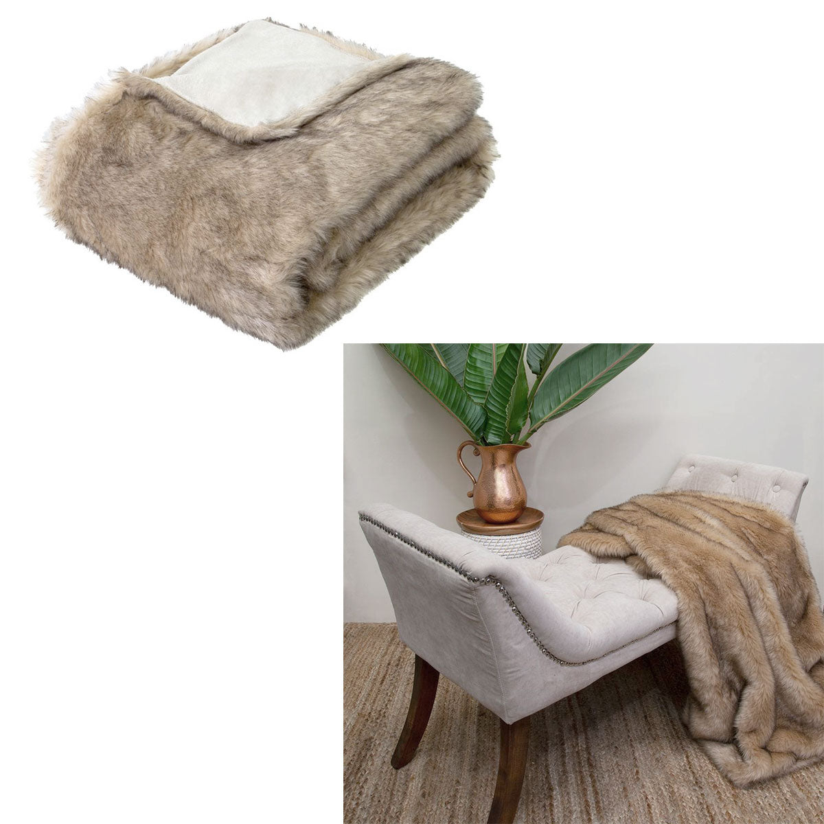 j-elliot-home-brown-fox-luxury-faux-fur-throw-130-x-160cm at www.mallsonline.com.au