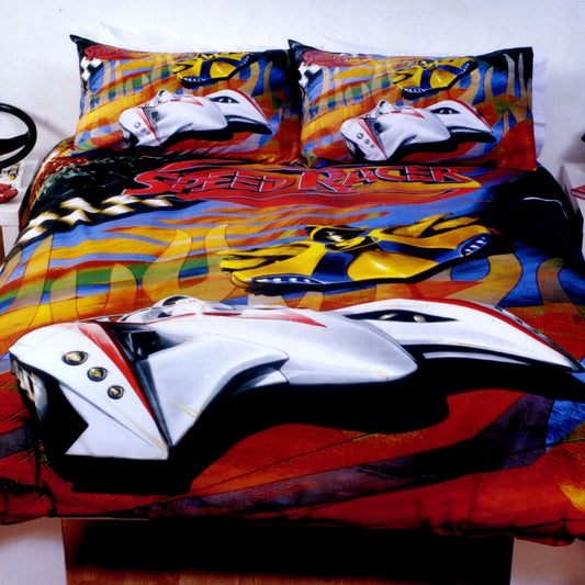 Just Home Speed Racer Thunder Quilt Cover Set Double