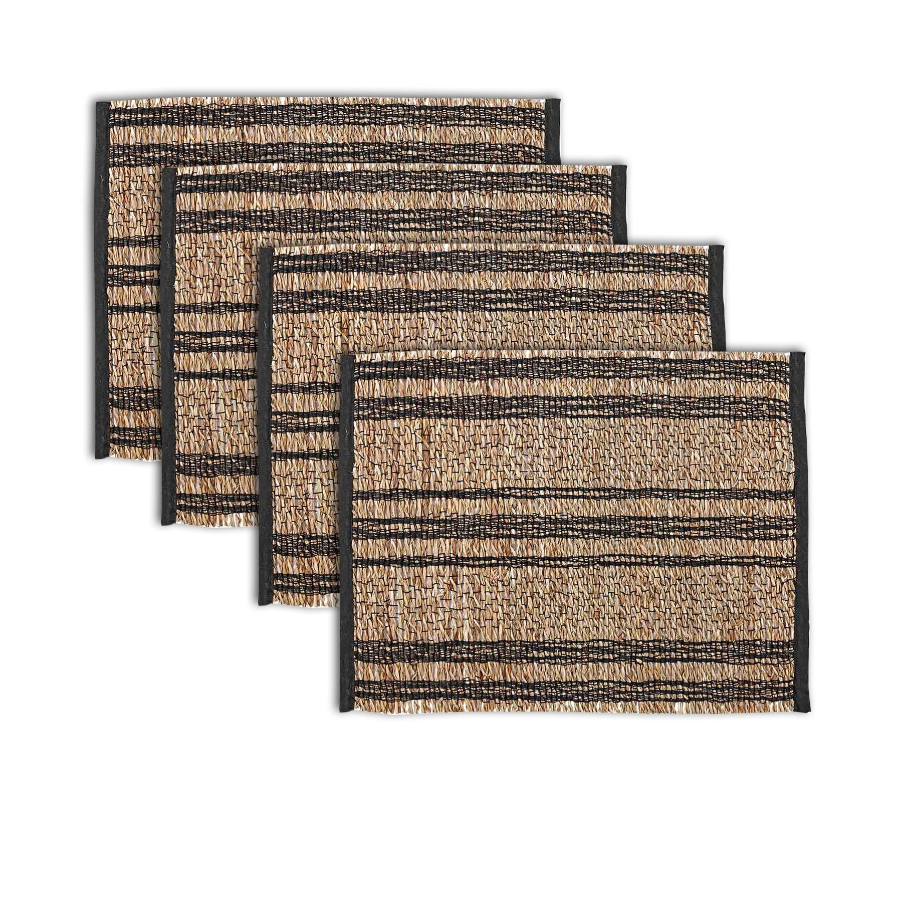 ladelle-set-of-4-loma-woven-table-placemats-black at www.mallsonline.com.au