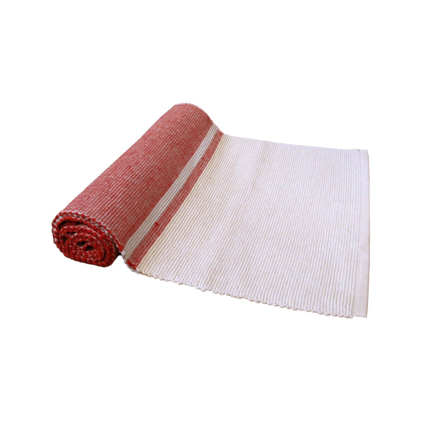 delta-100-cotton-ribbed-red-table-runner-34-x-150-cm at www.mallsonline.com.au