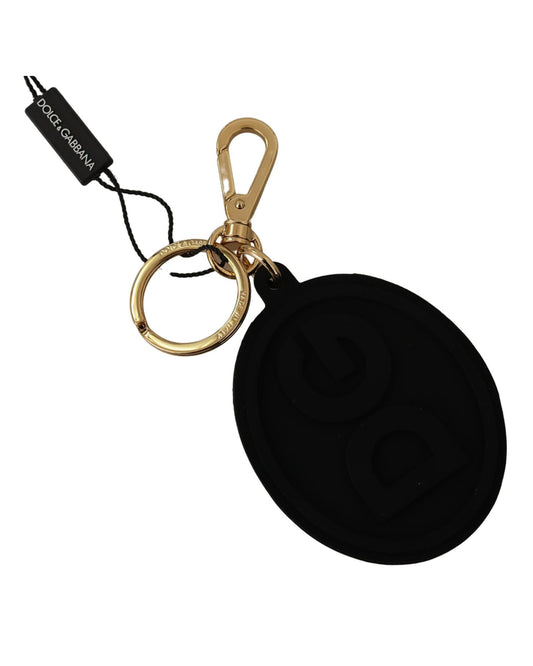 Dolce & Gabbana Keychains & Bag Charms with Logo Black/Gold One Size Men